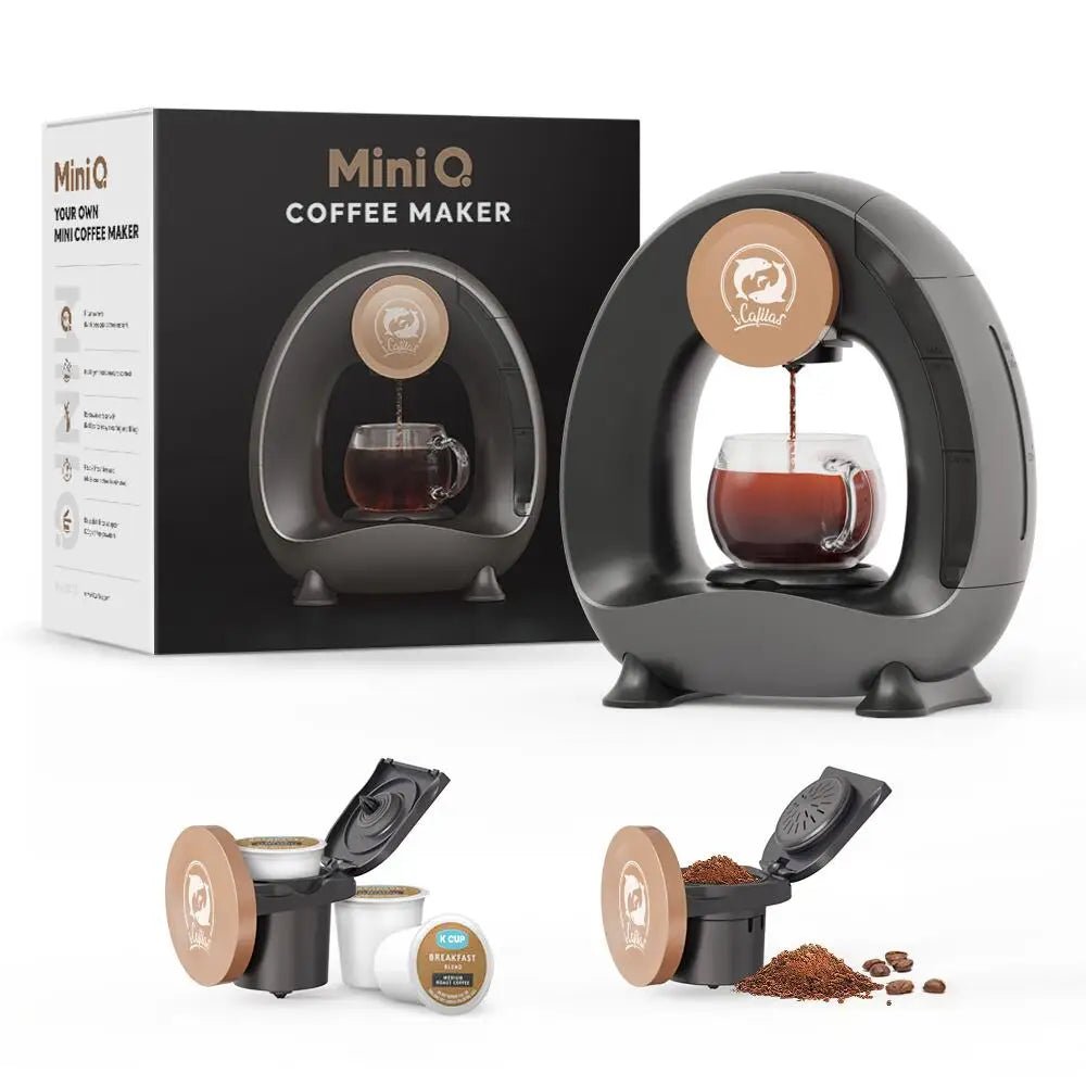 Coffee Maker K Cup & Ground, MINI Q Americano 2 - in - 1 Coffee /Tea Maker - Freshmarketz