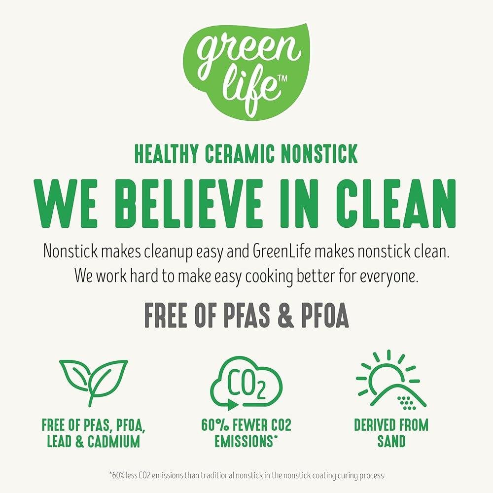 Ceramic Nonstick Cookware Set, Space - Saving & Toxin - Free - Freshmarketz