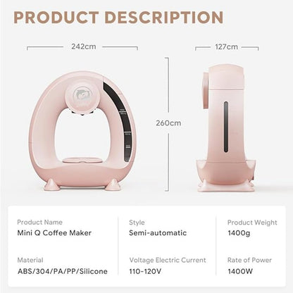 Coffee Maker K Cup & Ground, MINI Q Americano 2 - in - 1 Coffee /Tea Maker - Freshmarketz