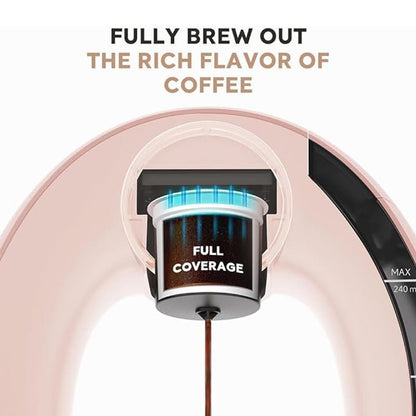 Coffee Maker K Cup & Ground, MINI Q Americano 2 - in - 1 Coffee /Tea Maker - Freshmarketz