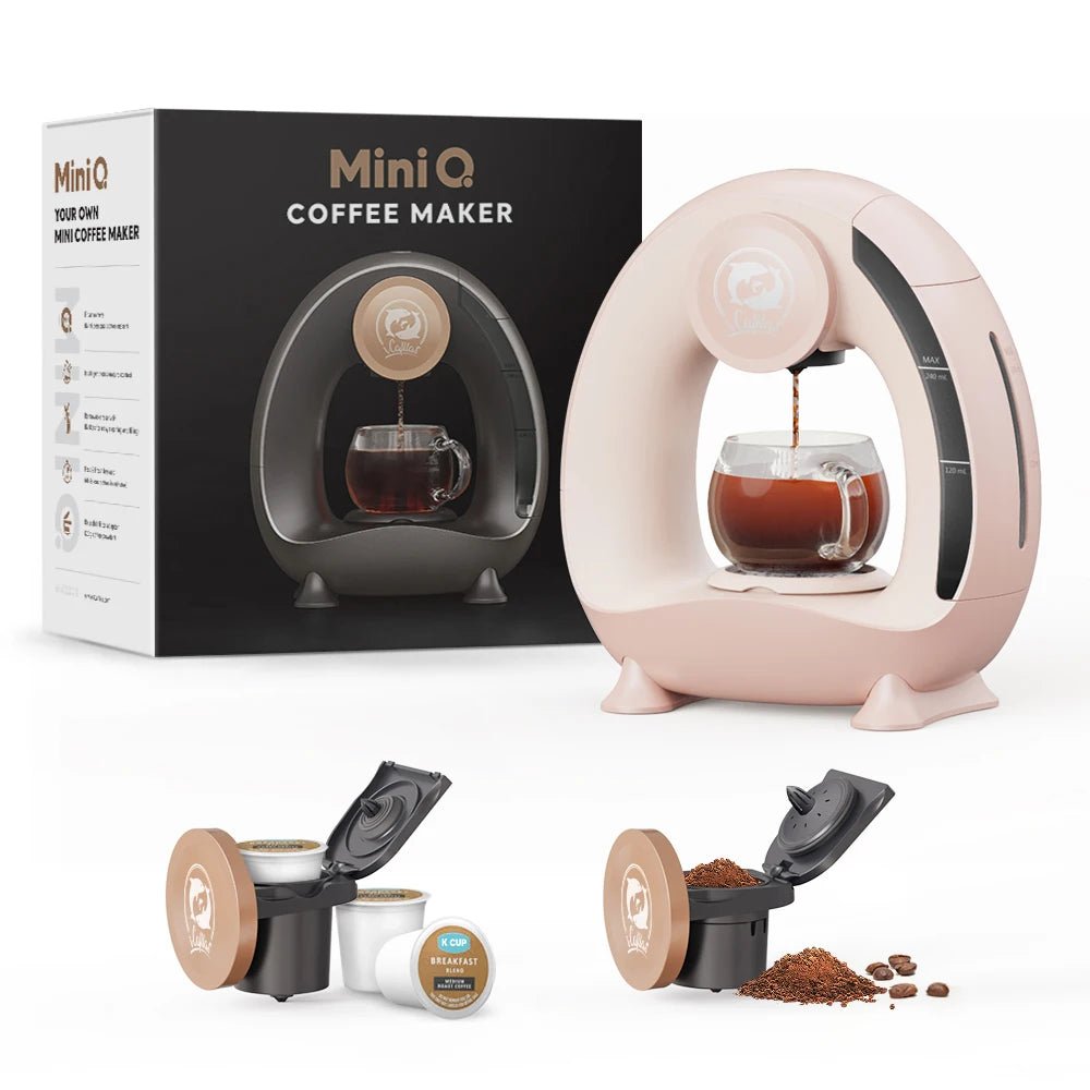 Coffee Maker K Cup & Ground, MINI Q Americano 2 - in - 1 Coffee /Tea Maker - Freshmarketz