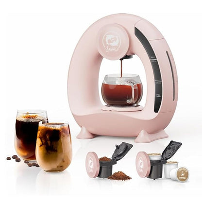 Coffee Maker K Cup & Ground, MINI Q Americano 2 - in - 1 Coffee /Tea Maker - Freshmarketz