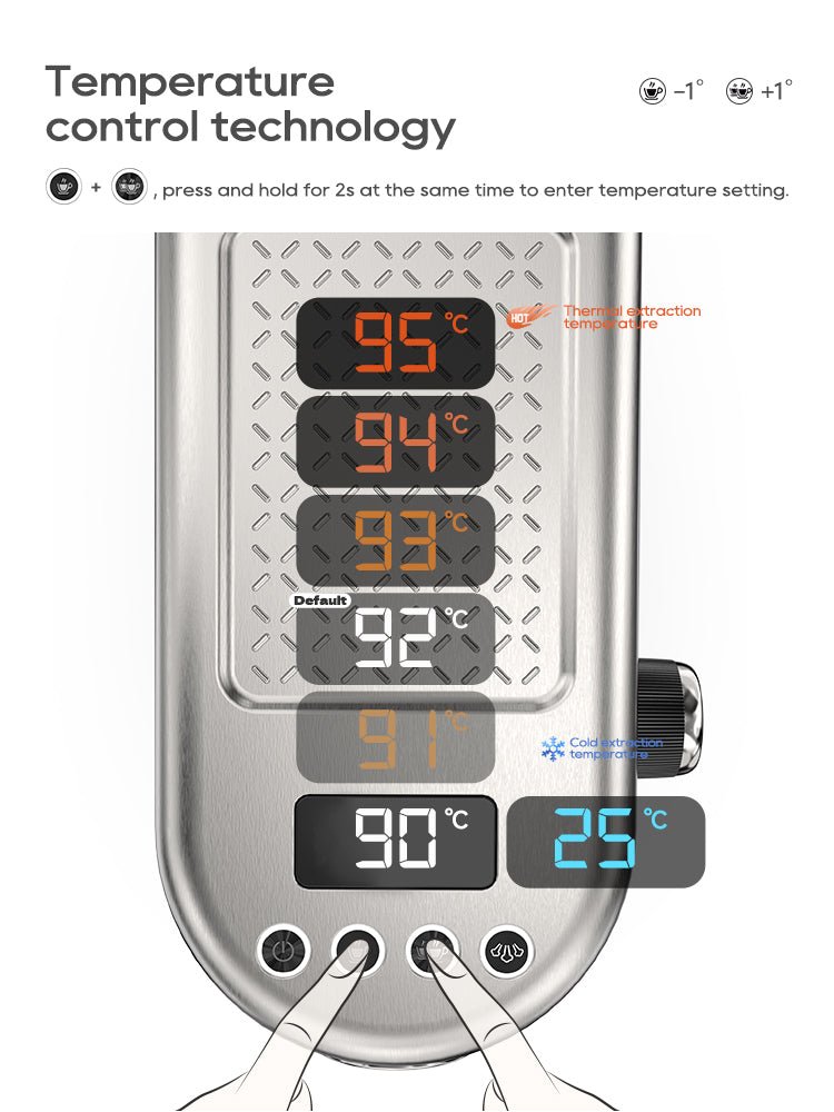 HiBREW 20Bar Espresso Machine: Adjustable Temp, Hot/Cold, Slim Design H10B - Freshmarketz