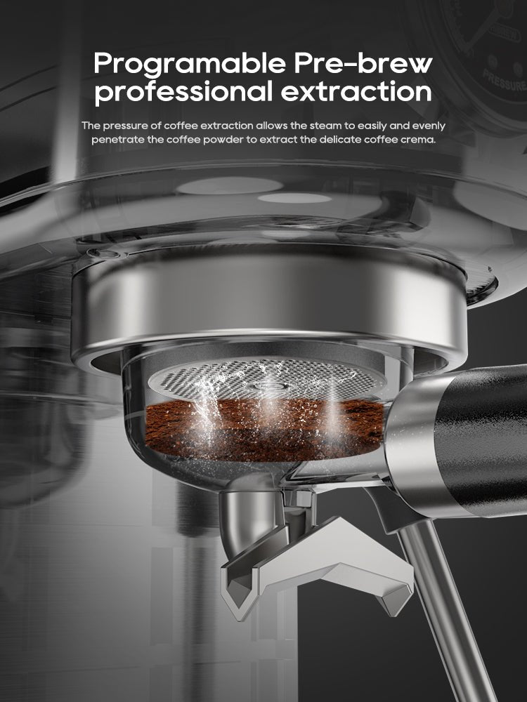 HiBREW 20Bar Espresso Machine: Adjustable Temp, Hot/Cold, Slim Design H10B - Freshmarketz