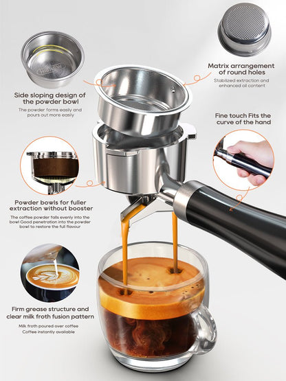HiBREW 20Bar Espresso Machine: Adjustable Temp, Hot/Cold, Slim Design H10B - Freshmarketz