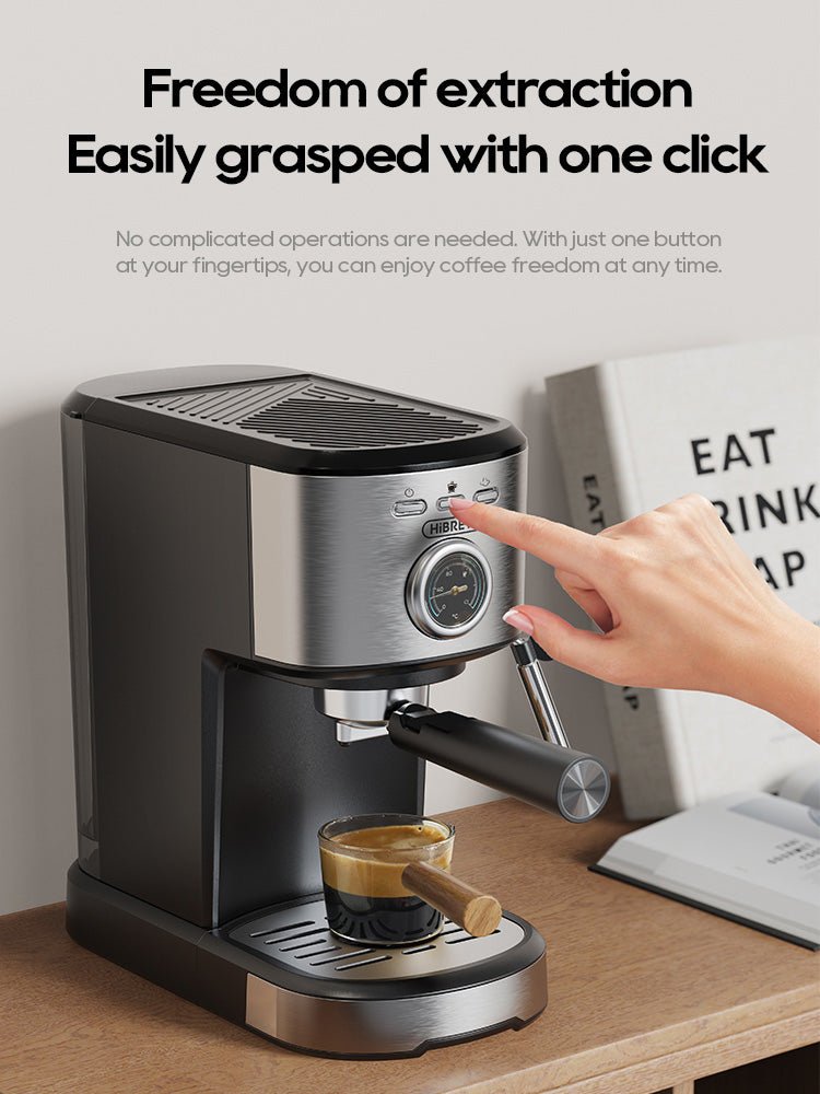 HiBREW Semi Auto Espresso Machine - 20Bar Coffee Maker H5A - Freshmarketz