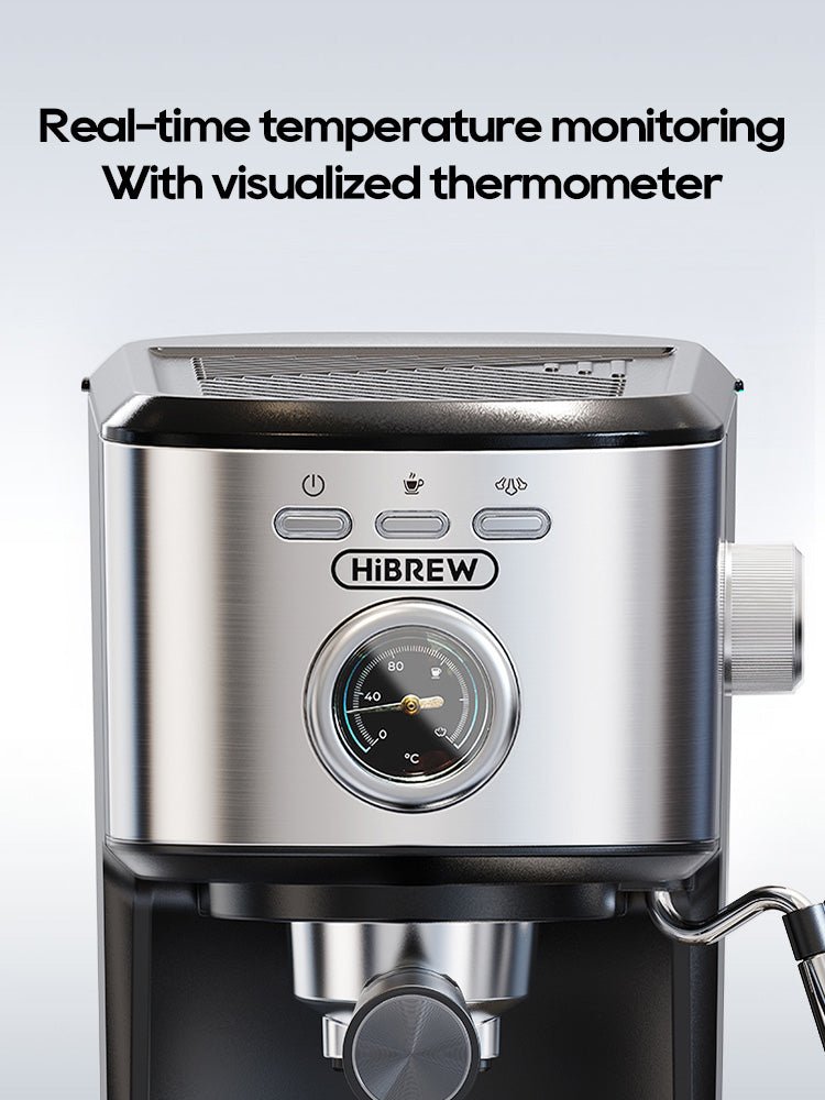 HiBREW Semi Auto Espresso Machine - 20Bar Coffee Maker H5A - Freshmarketz