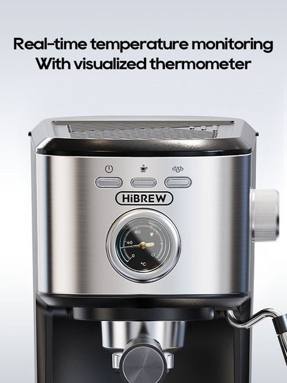 HiBREW Semi Auto Espresso Machine - 20Bar Coffee Maker H5A - Freshmarketz