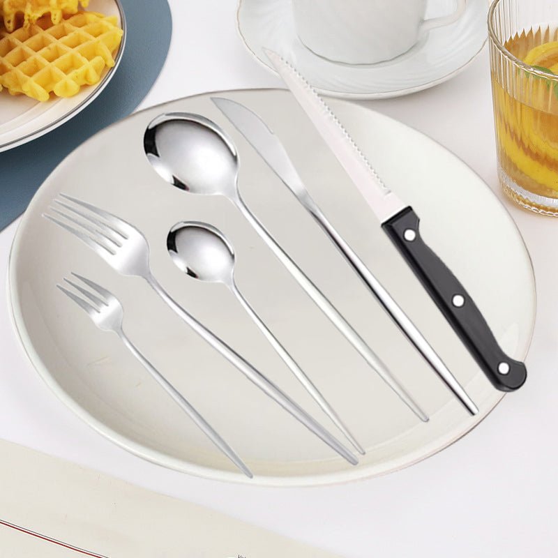 Stainless Steel Silverware Set - 6/24/30/48pcs Cutlery - Freshmarketz